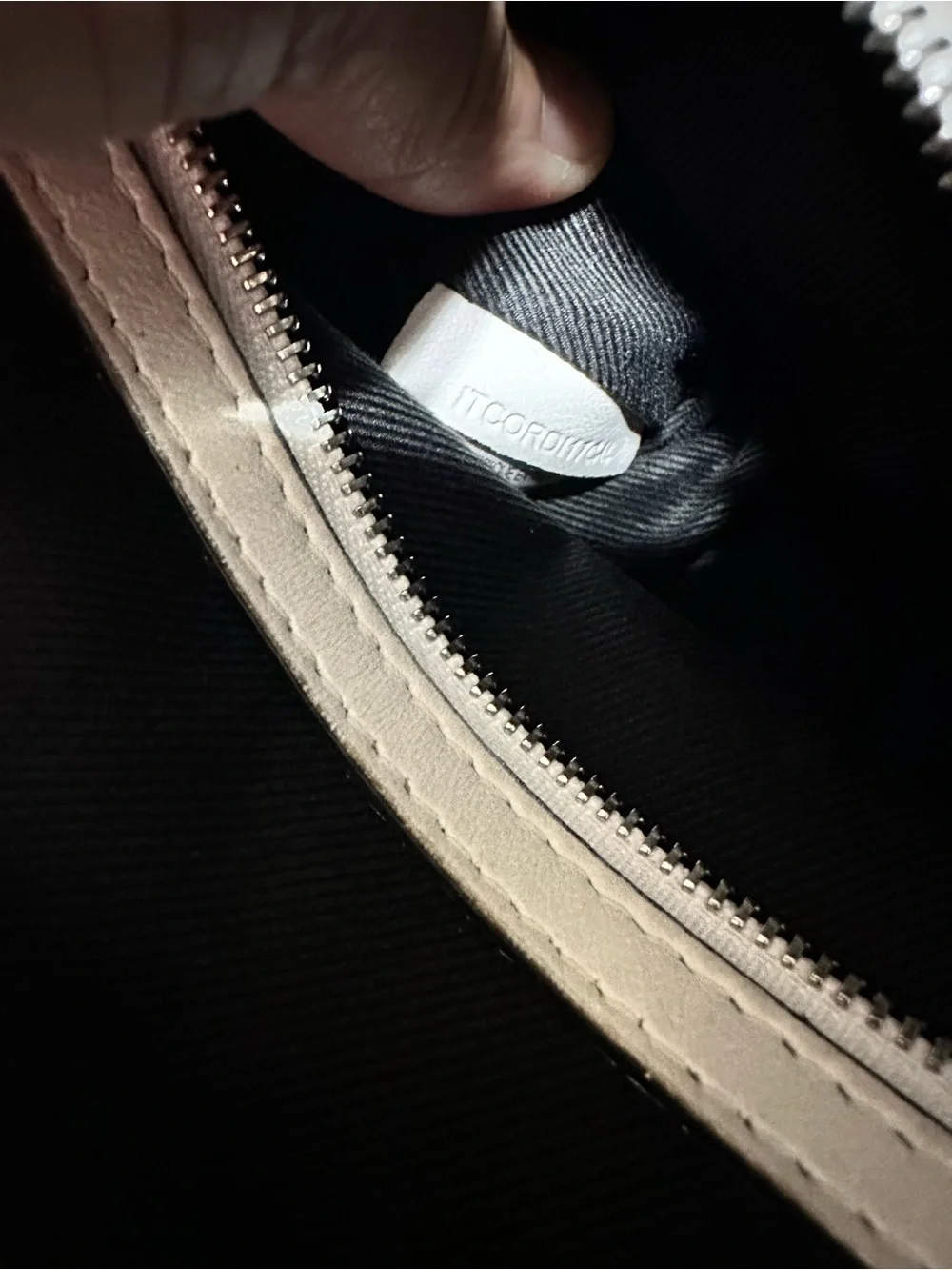 Burberry white leather